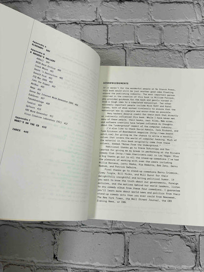 Steal This Computer Book 2 by Wallace Wang, 2002 No Starch Press Trade Paperback - contents and acknowledgments