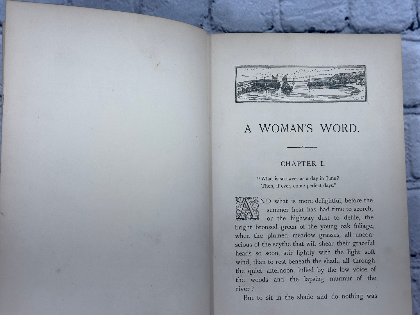 A Woman's Word by Dora M. Jones [1st Edition · 1892]