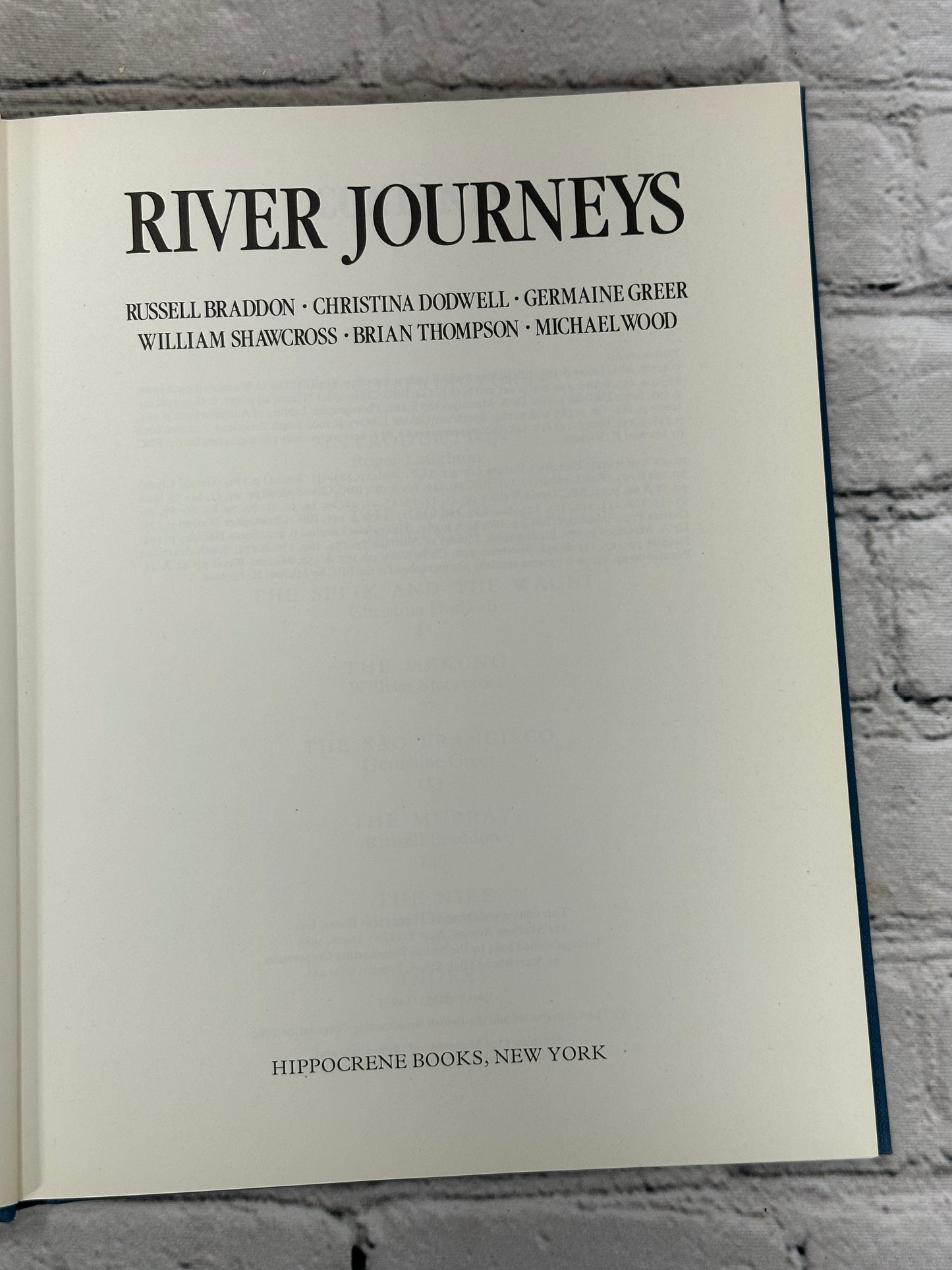 River Journeys by Russell Braddon and British Broadcasting Corporation [1984]