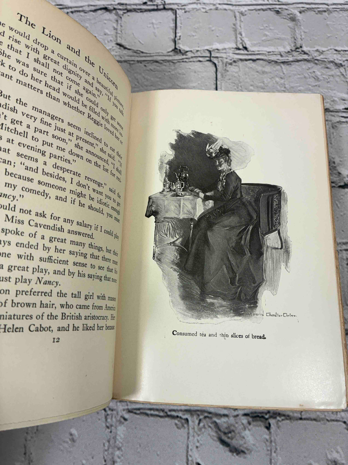 The Lion and the Unicorn by Richard Harding Davis, 1906 Scribner's hardcover - illustration by Howard Chandler Christy