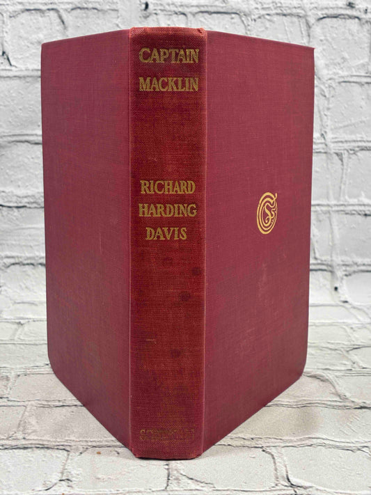Captain Macklin by Richard Harding Davis, 1906 Scribner's hardcover - spine and front board