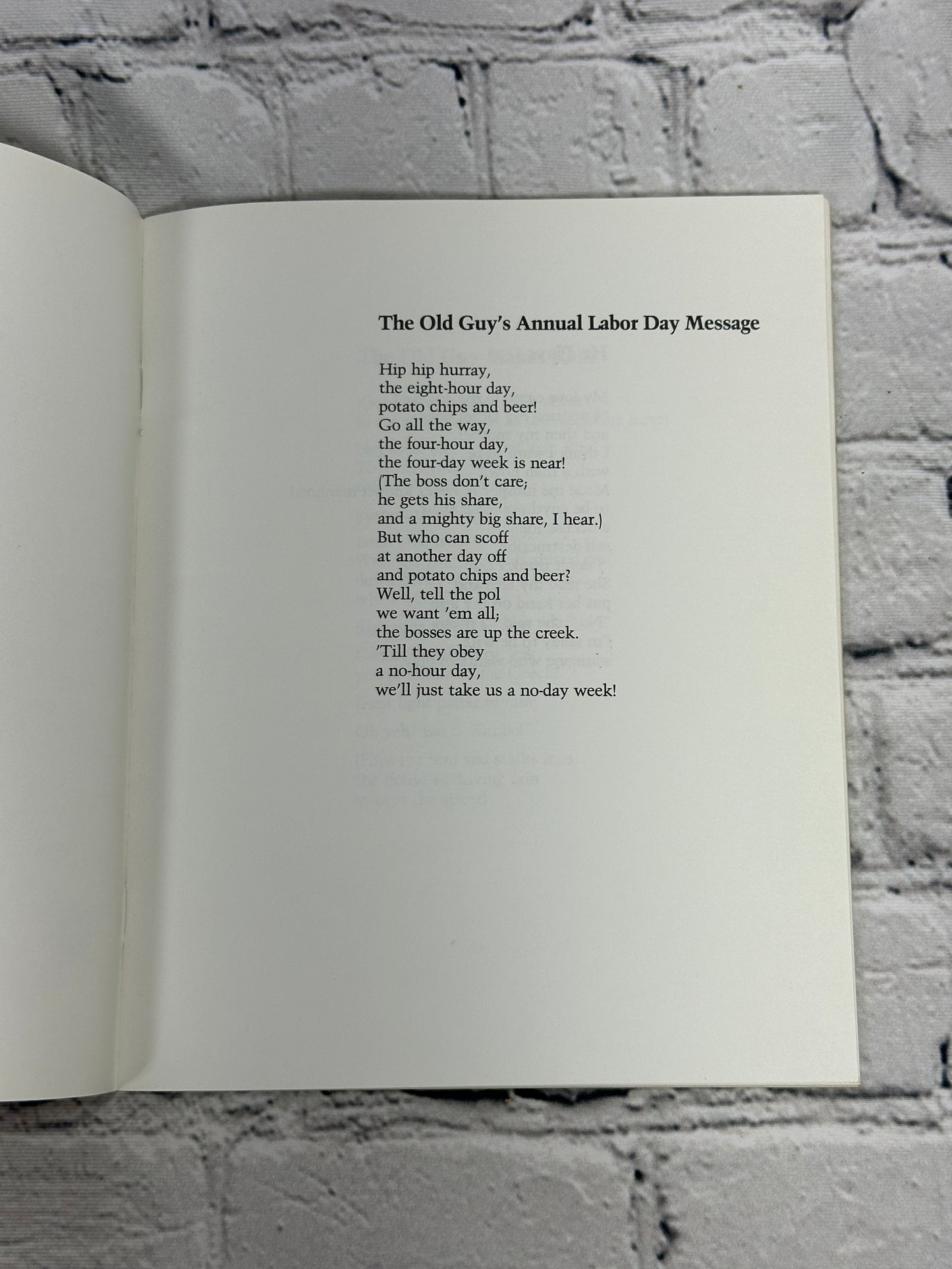 The Old Guy Poems by Utah Phillips [1988]