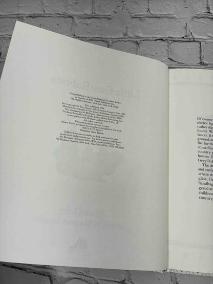 Little Grey Rabbit's Party by Alison Uttley, 1990 Gallery Books hardcover - copyright page