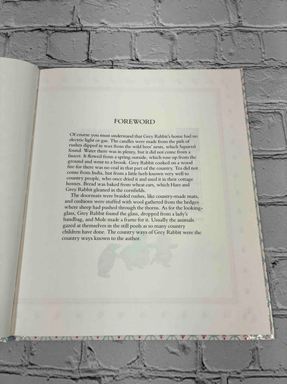 Little Grey Rabbit's Party by Alison Uttley, 1990 Gallery Books hardcover - foreword