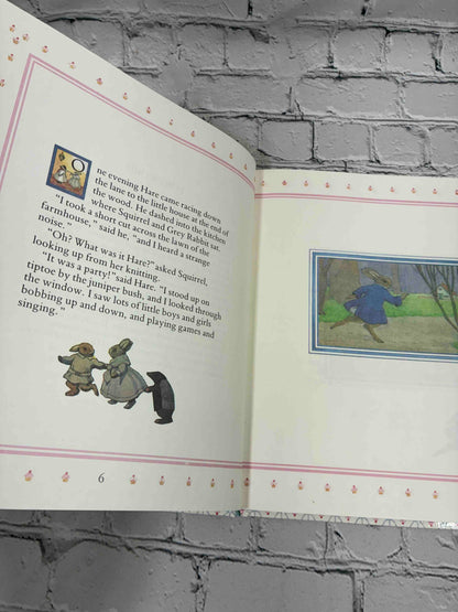 Little Grey Rabbit's Party by Alison Uttley, 1990 Gallery Books hardcover - interior illustration