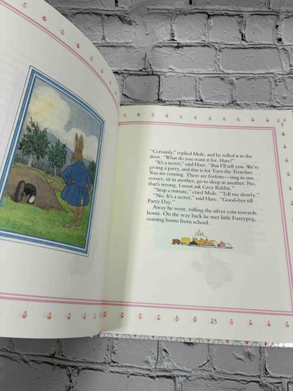Little Grey Rabbit's Party by Alison Uttley, 1990 Gallery Books hardcover - interior illustration