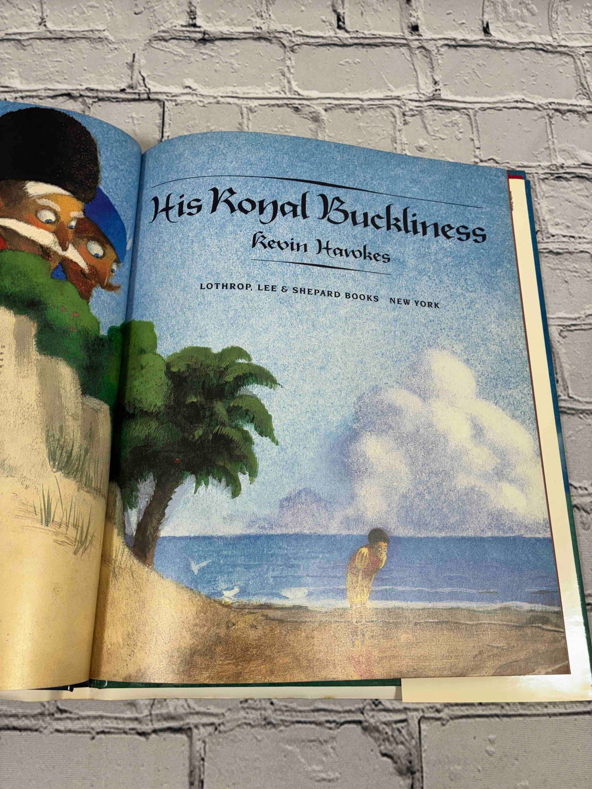 His Royal Buckliness by Kevin Hawkes, 1992 first edition hardcover - title page
