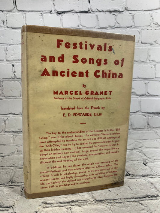 Festivals and Songs of Ancient China by Marcel Granet [1932]