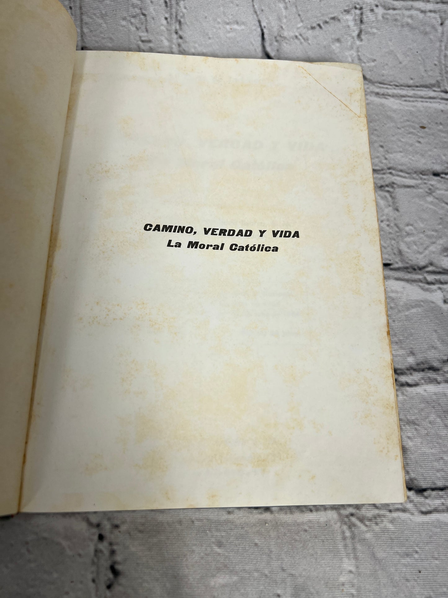 Camino Verdad y Vida La Moral Catolica By Eduardo Ibarra [Spanish · Ediciones S.M. · 1964]