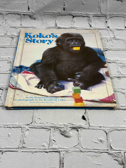 Koko's Story by Francine Patterson, 1987 Scholastic hardcover - front cover corners and edges