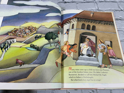 Michael the Angel by Laura Fischetto, 1993 Doubleday hardcover - interior illustration