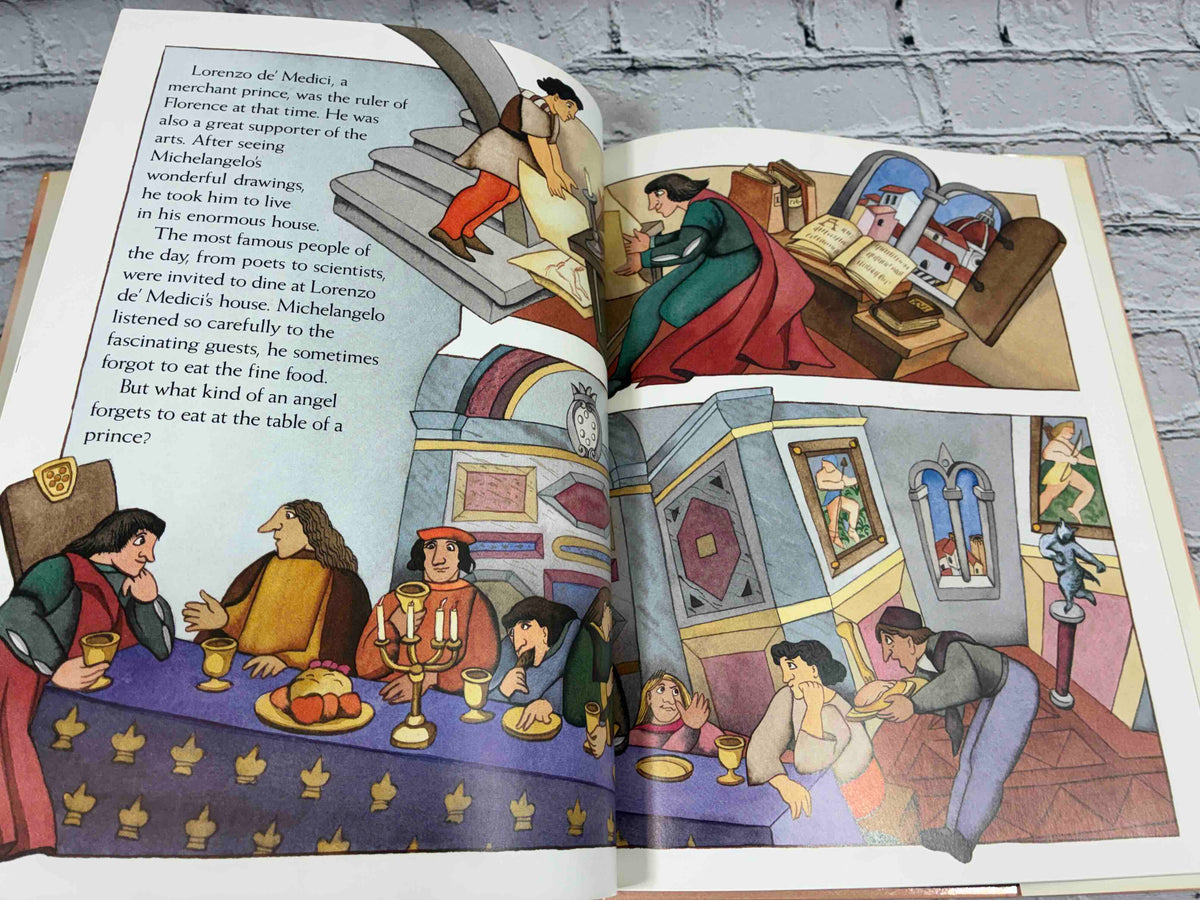 Michael the Angel by Laura Fischetto, 1993 Doubleday hardcover - interior illustration