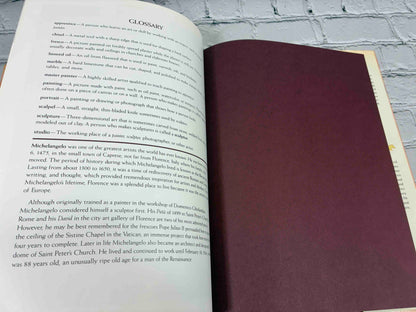 Michael the Angel by Laura Fischetto, 1993 Doubleday hardcover - glossary page