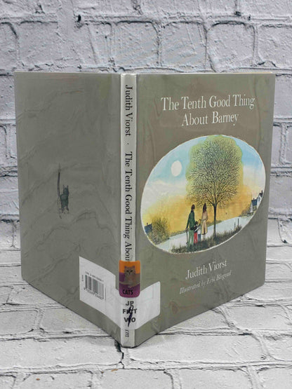 The Tenth Good Thing About Barney by Judith Viorst, ex-library hardcover - dust jacket spine with library labels