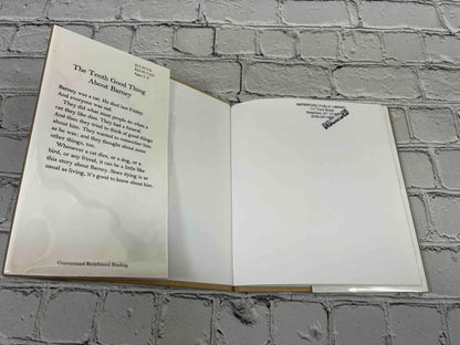 The Tenth Good Thing About Barney by Judith Viorst, ex-library hardcover - front jacket flap and library stamps