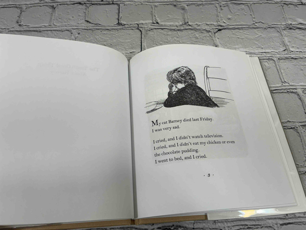 The Tenth Good Thing About Barney by Judith Viorst, ex-library hardcover - first page of text
