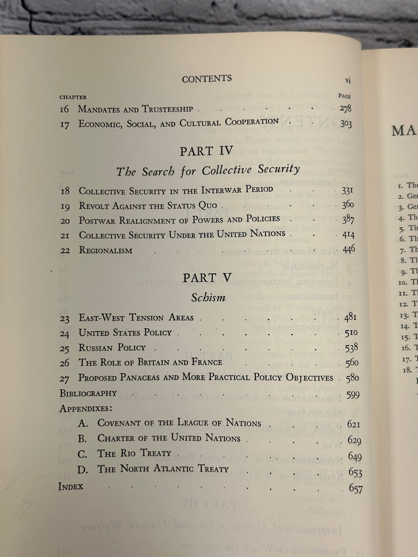 International Relations by Margaret Ball and Hugh Killough [1956]