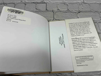 The Tenth Good Thing About Barney by Judith Viorst, ex-library hardcover - rear jacket flap and library labels