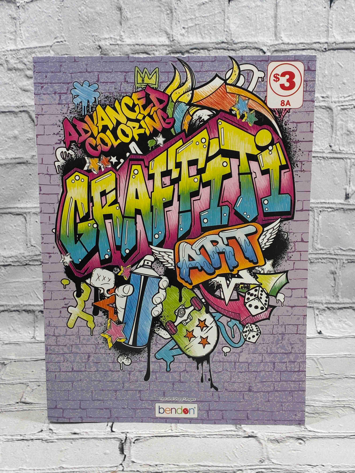 Advanced Coloring Graffiti Art coloring book by Bendon - front cover