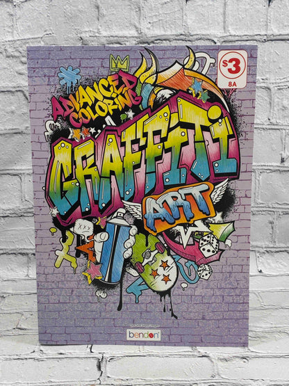 Advanced Coloring Graffiti Art coloring book by Bendon - front cover