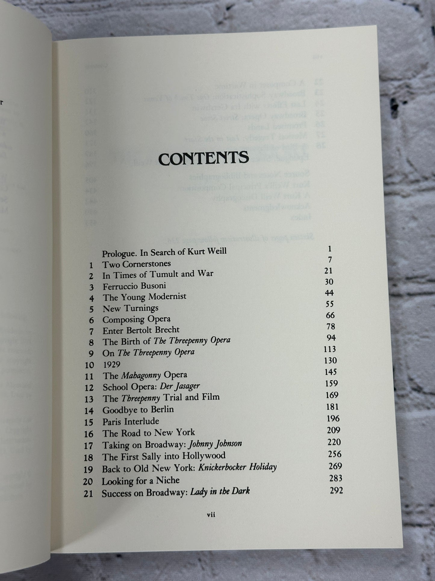 The Days Grow Short The Life and Music of Kurt Weill By Ronald Sanders [1985]