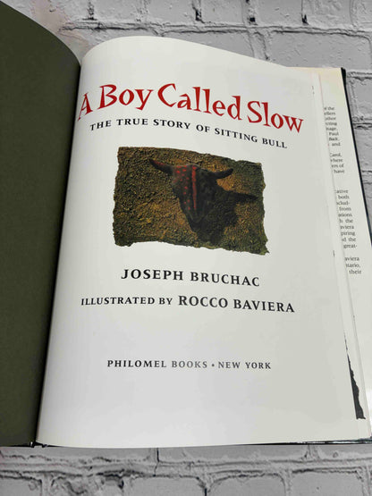 A Boy Called Slow by Joseph Bruchac, Philomel hardcover - title page