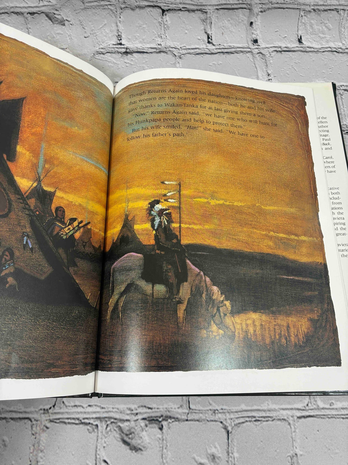 A Boy Called Slow by Joseph Bruchac, Philomel hardcover - interior illustration