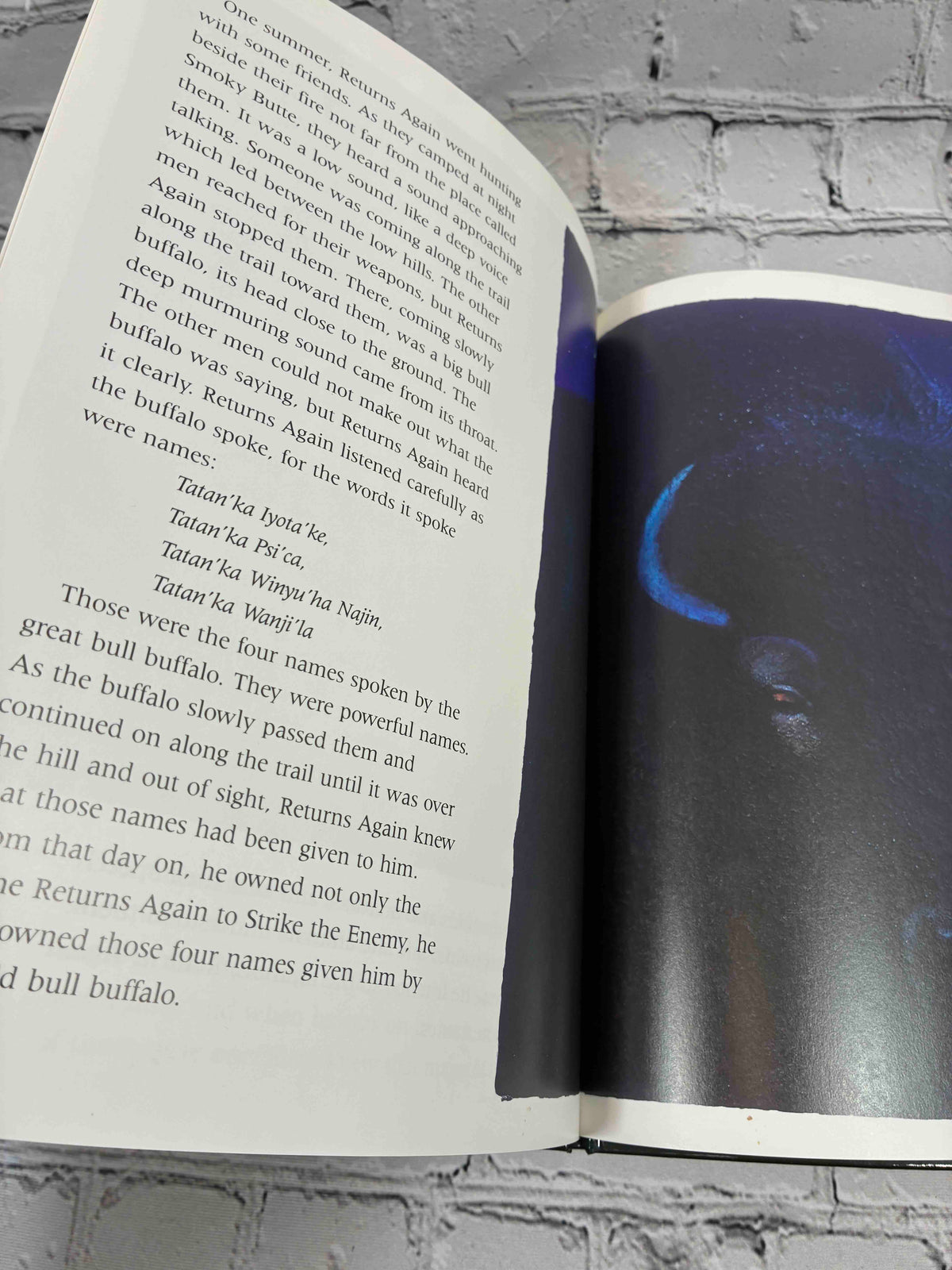 A Boy Called Slow by Joseph Bruchac, Philomel hardcover - interior page