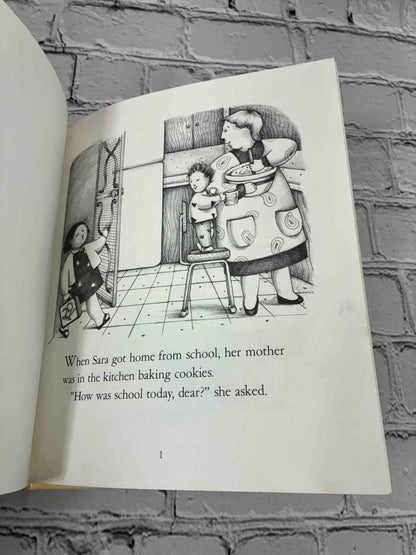 Begin at the Beginning by Amy Schwartz, 1983 ex-library hardcover - first page of text