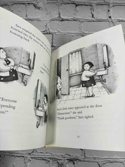 Begin at the Beginning by Amy Schwartz, 1983 ex-library hardcover - interior illustration