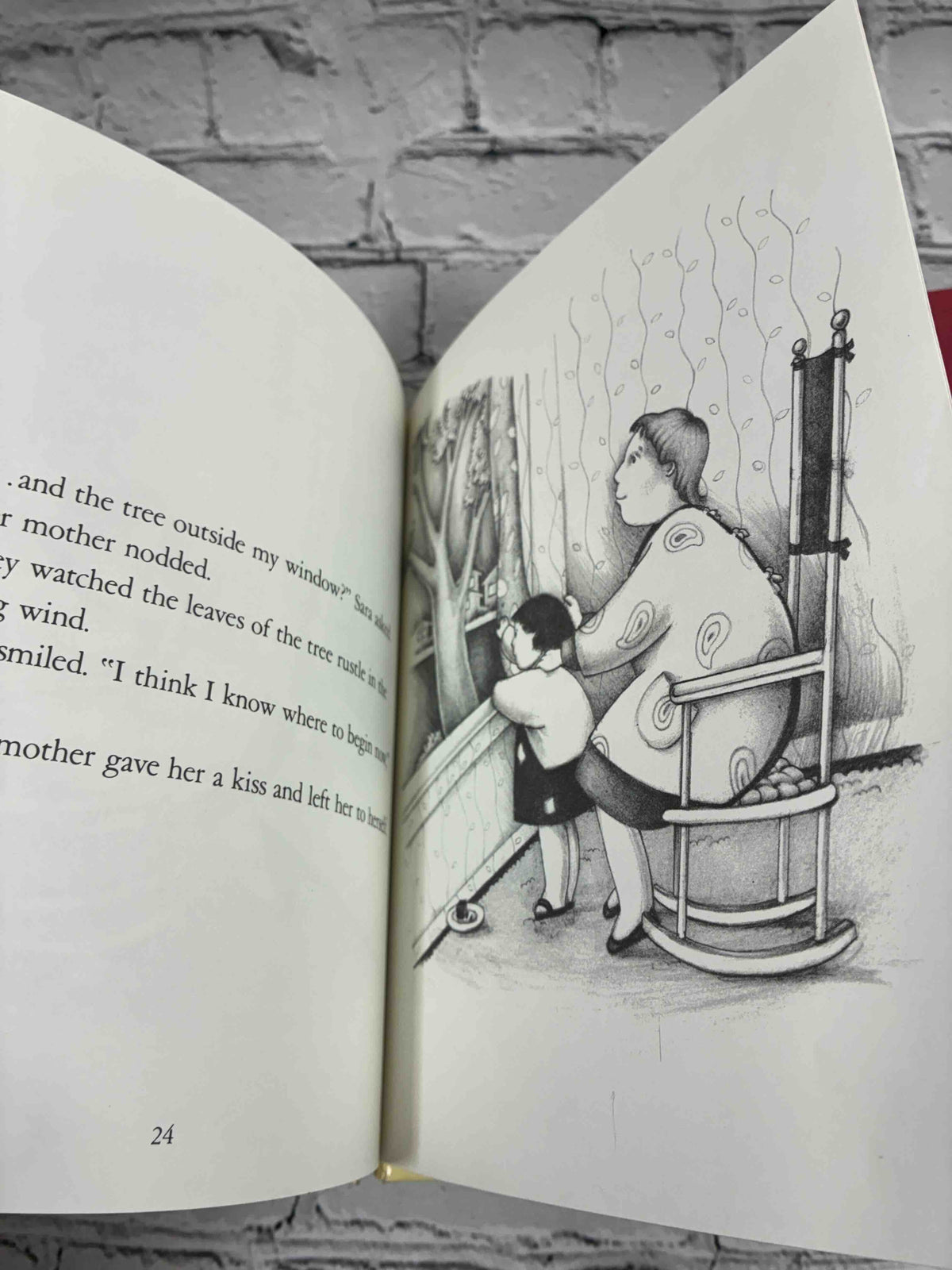 Begin at the Beginning by Amy Schwartz, 1983 ex-library hardcover - interior illustration