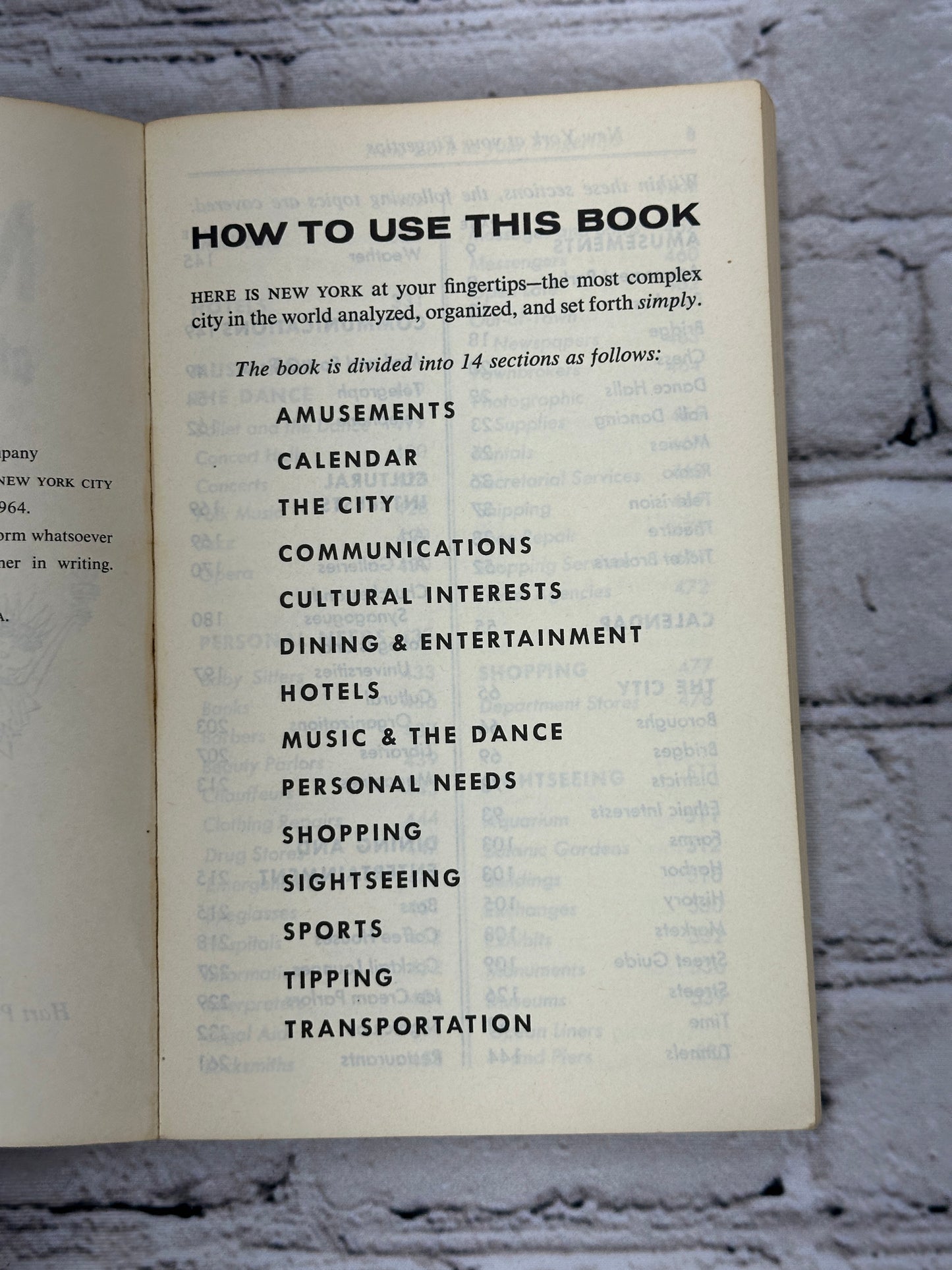 New York at Your Fingertips by Harold Hart [1965]