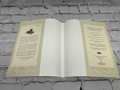 The Christmas Miracle of Jonathan Toomey by Susan Wojciechowski, hardcover with CD - inside of dust jacket with flaps