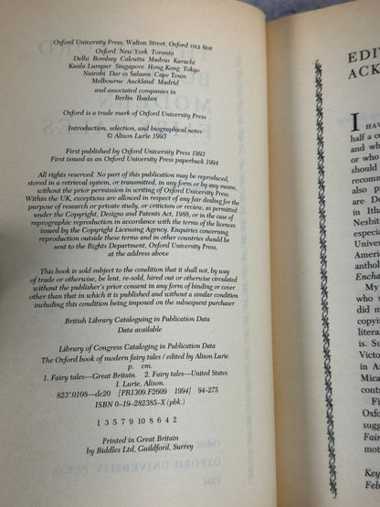The Oxford Book of Modern Fairy Tales by Alison Lure [1994]