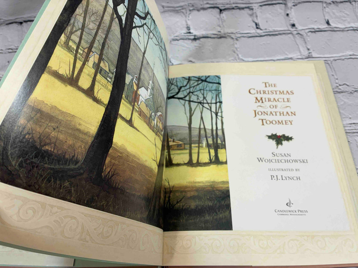 The Christmas Miracle of Jonathan Toomey by Susan Wojciechowski, hardcover with CD - title page