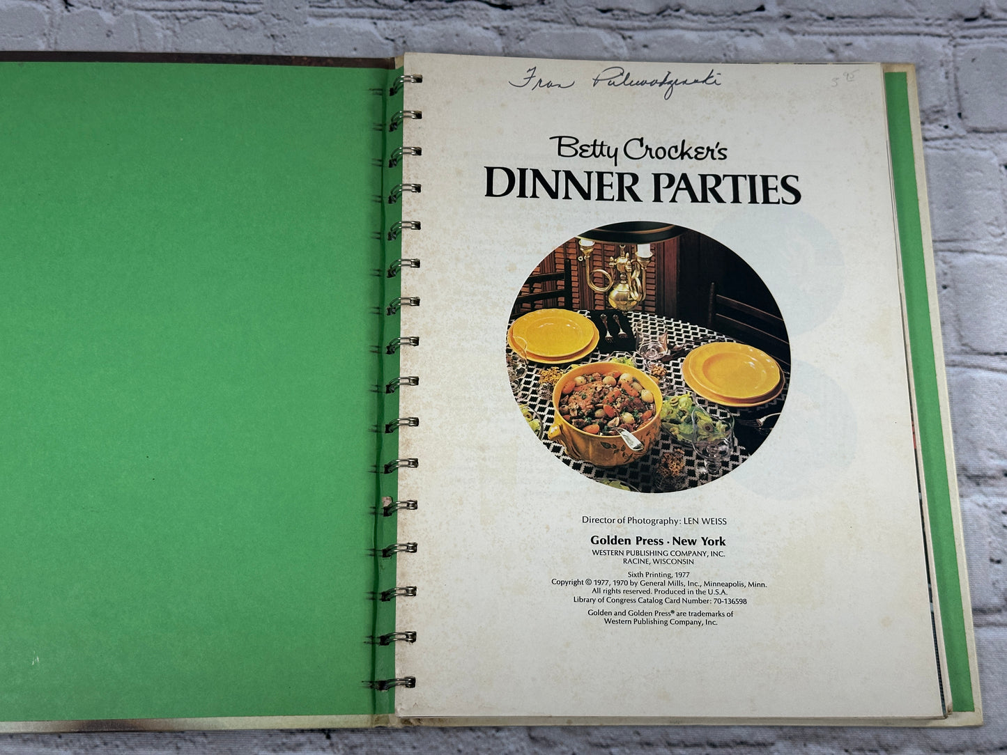 Betty Crocker's Dinner Parties [Golden Press · 6th Printing · 1977]