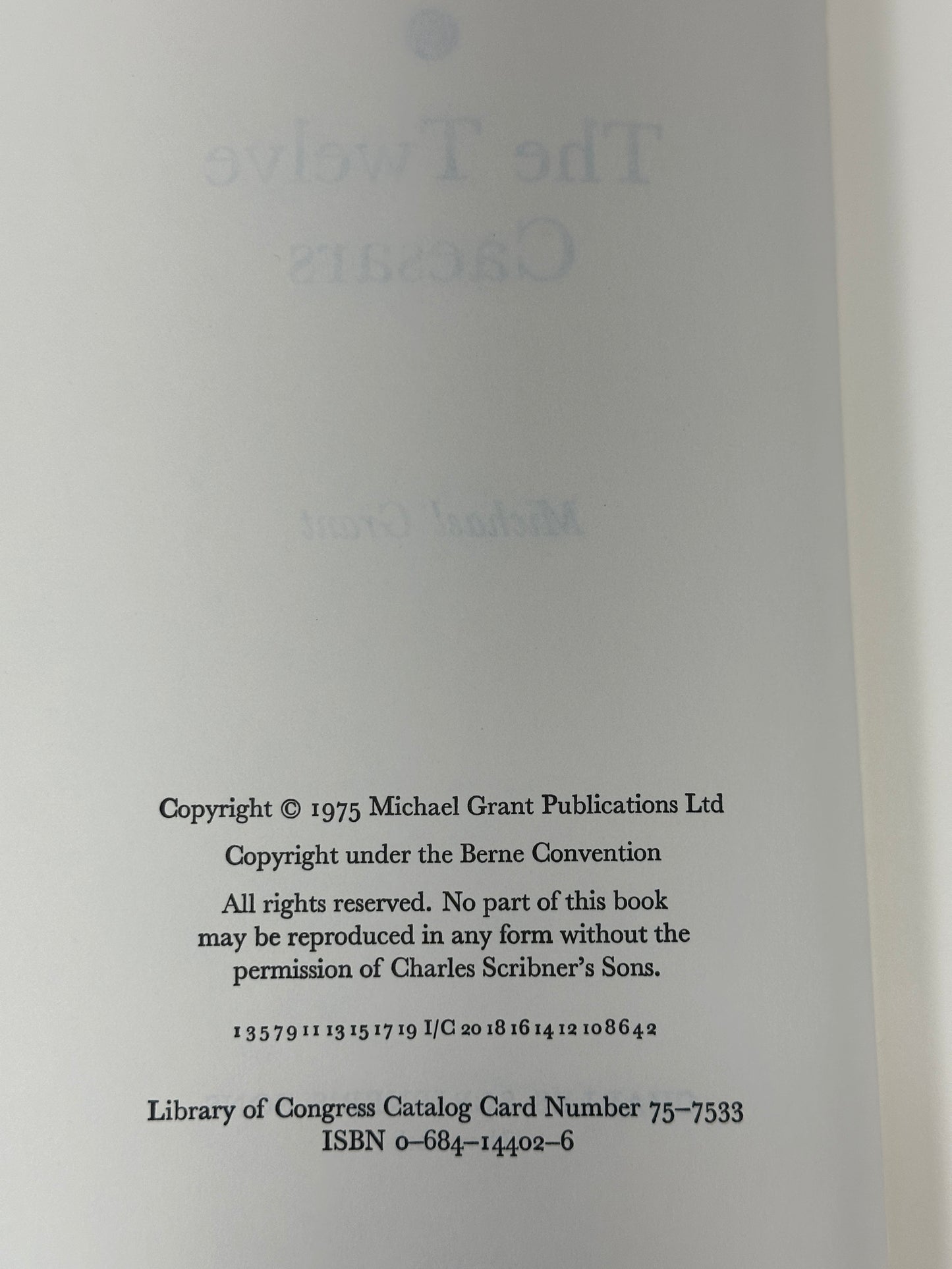 The Twelve Caesars by Michael Grant [1st Print · 1975]