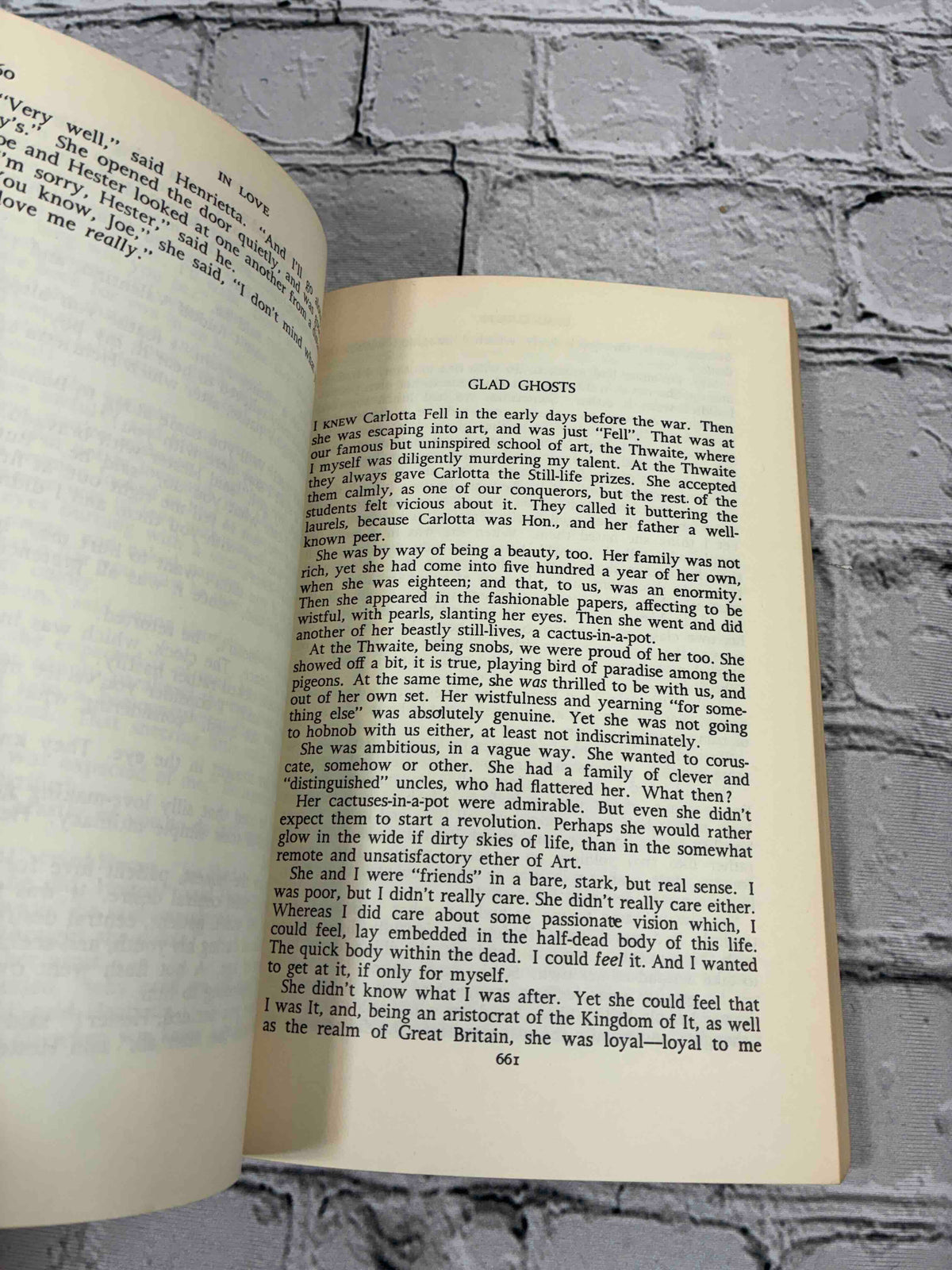 The Complete Short Stories of D.H. Lawrence Volume Three, 1965 Viking Compass paperback - sample pages, opening of Glad Ghosts