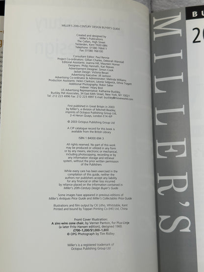 Miller's 20th-century Design Buyer's Guide by Paul Rennie [2003]