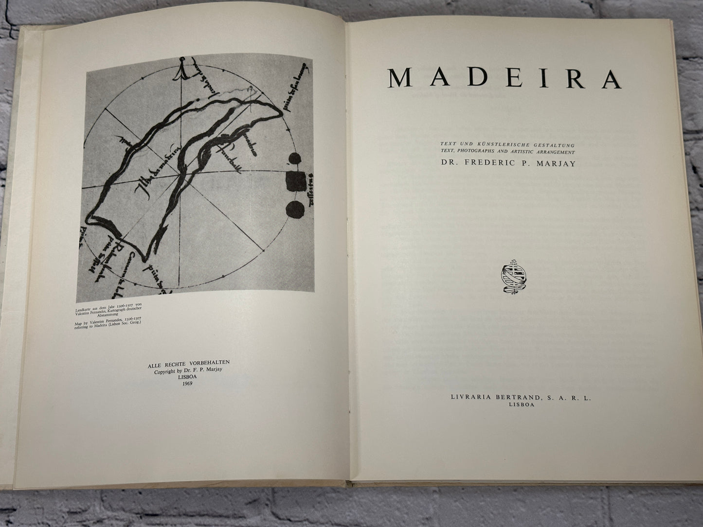 Madeira by Dr. Frederic P. Marjay [1969]