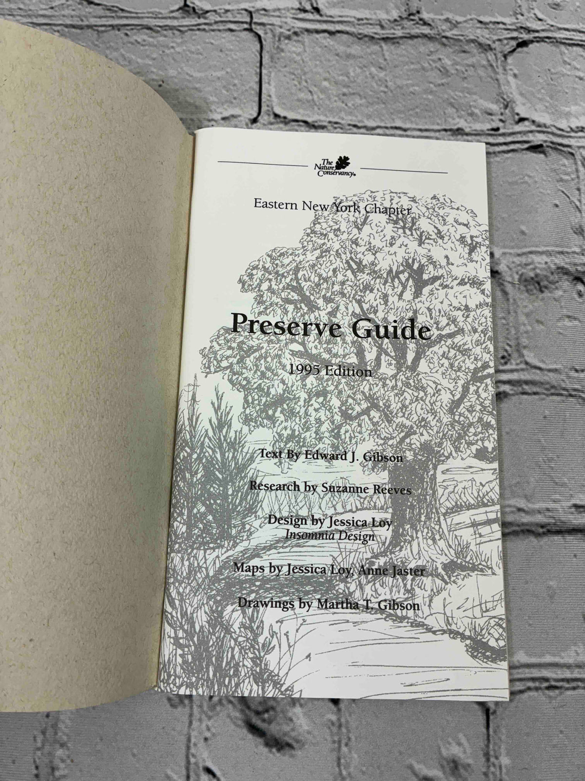 Preserve Guide Eastern New York Chapter by Edward J. Gibson, 1995 The Nature Conservancy paperback - title page
