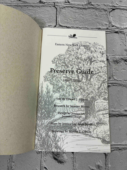 Preserve Guide Eastern New York Chapter by Edward J. Gibson, 1995 The Nature Conservancy paperback - title page