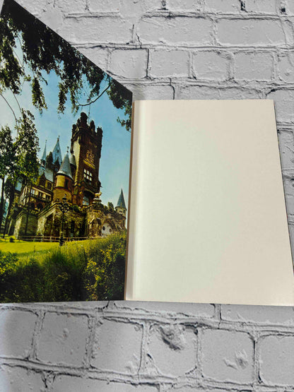 Castles on the Rhine between Mainz and Cologne by Eugen Hollerbach, Rahmel-Verlag paperback - inside front cover photo of Schloss Drachenburg