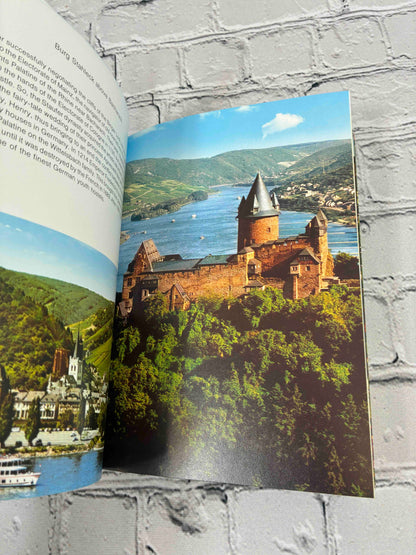Castles on the Rhine between Mainz and Cologne by Eugen Hollerbach, Rahmel-Verlag paperback - Burg Stahleck above Bacharach color photo