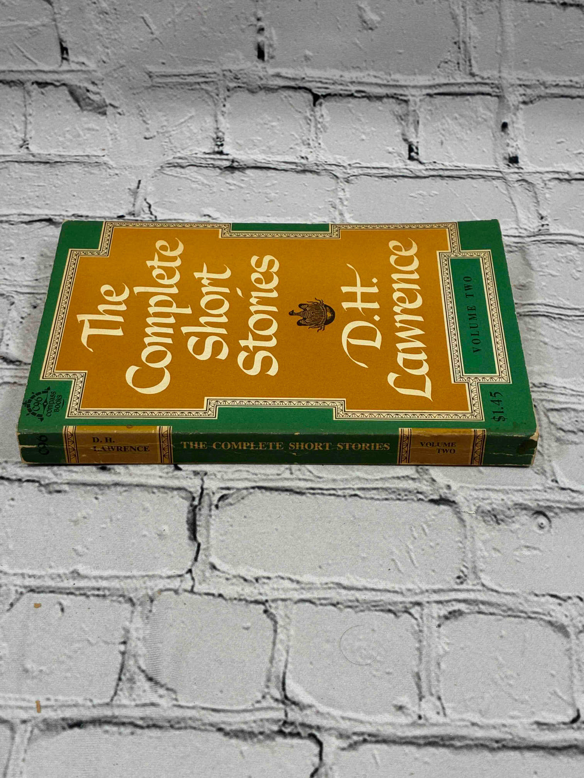 The Complete Short Stories Volume Two by D. H. Lawrence, 1964 Viking Compass Books paperback - spine