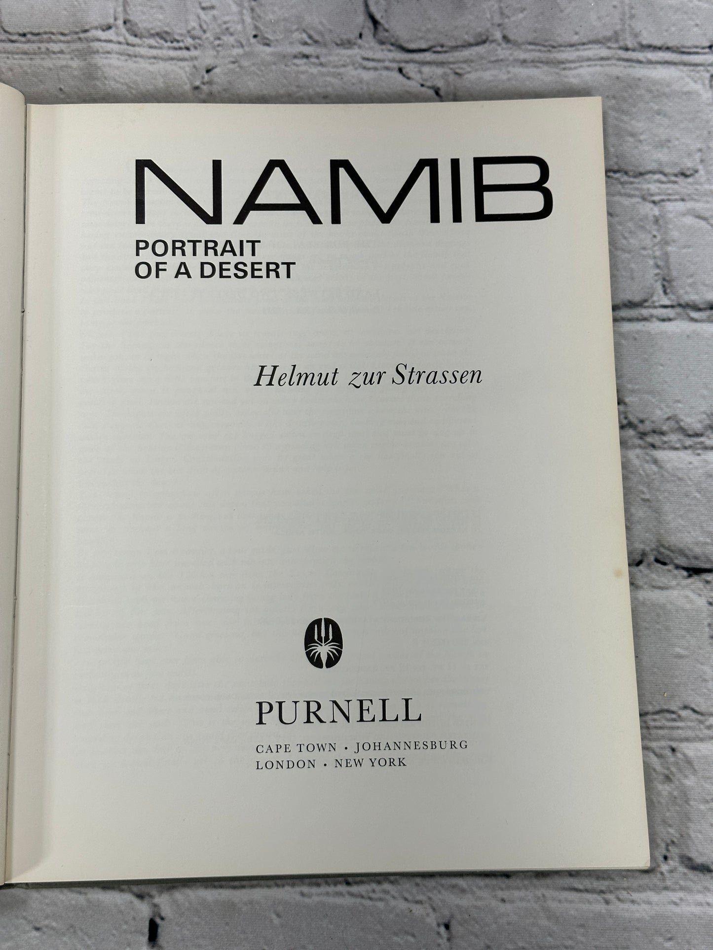 Namib: Portrait of a Desert by Helmut Zur Strassen [1974]