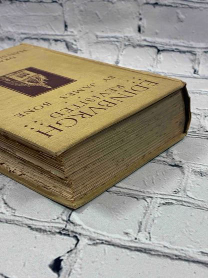 Edinburgh Revisited by James Bone, 1913 Sidgwick & Jackson hardcover - fore edge and corner