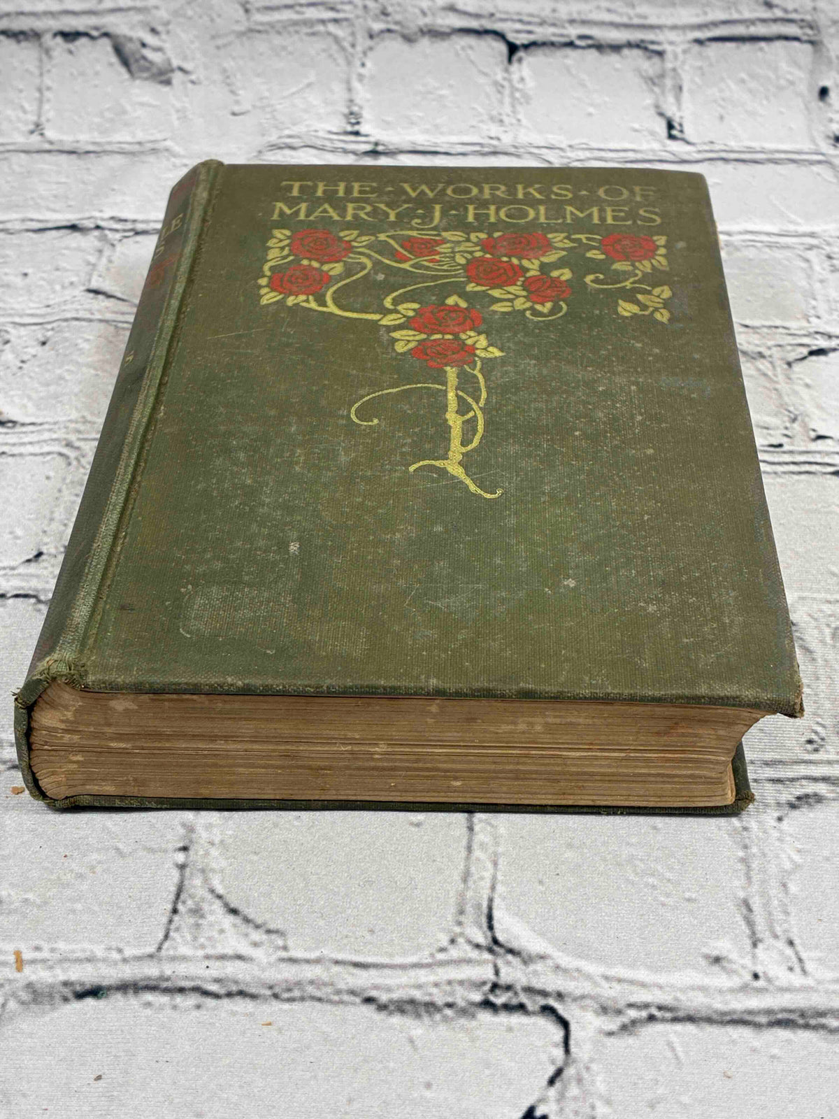 The Merivale Banks by Mary J. Holmes, 1903 G. W. Dillingham hardcover - front board and fore edge
