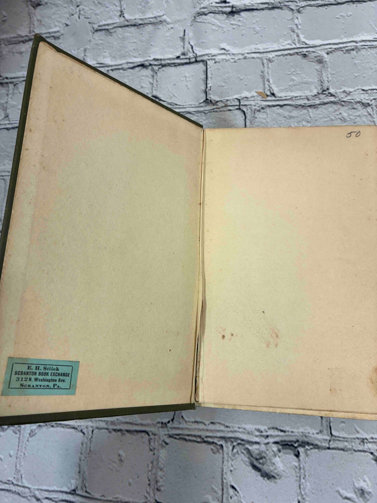 The Merivale Banks by Mary J. Holmes, 1903 G. W. Dillingham hardcover - Scranton Book Exchange label on front pastedown