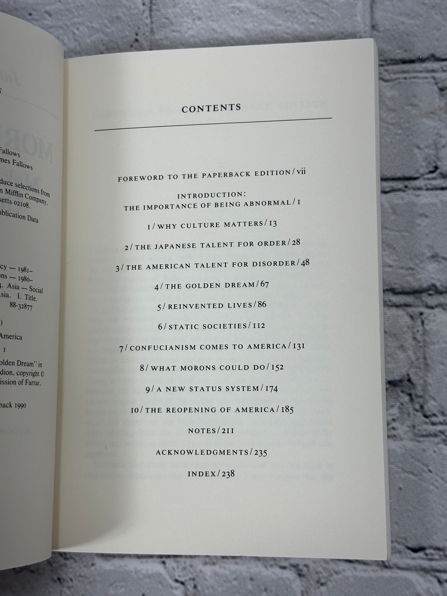 More Like Us by James Fallows [1990 · 1st Print]